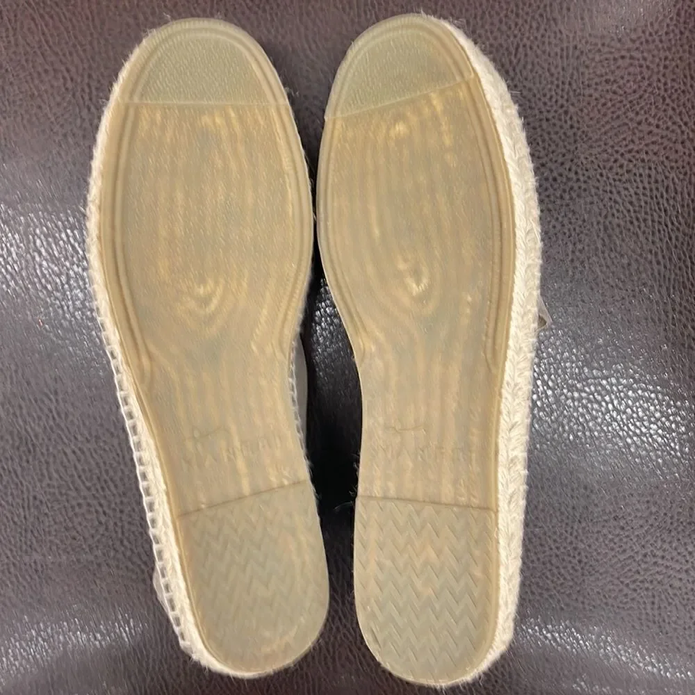 Manebi Suede Hamptons Flat Espadrilles in Gray Size 45 NWOB